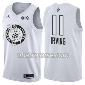 Män Boston Celtics Tröja Kyrie Irving 11 2018 All Star Jordan Brand Vit Swingman